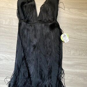 NWT Windsor special occasion fringe bodycon dress size medium